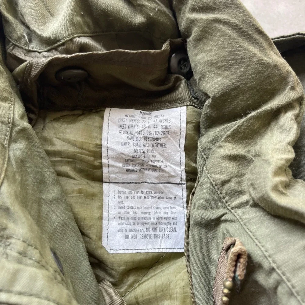 Winfield International US Military M-65 Field Jacket Olive Green Medium M65 Coat